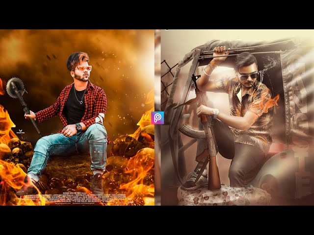 Skull And Fire Poster Concept Photo Editing Tutorial - Manipulation Photo PicsArt & Lightroom Mobile