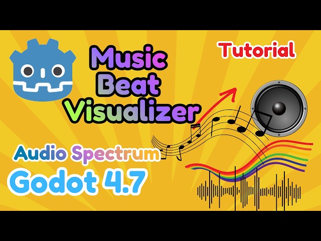 Godot Music Beat Visualizer Tutorial Simple and Easy Tutorial Audio Spectrum Visualizer