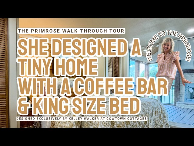 The Tiny Home with a Coffee Bar & Space for a King Size Bed - RVIA Tiny Homes by Cowtown Cottages