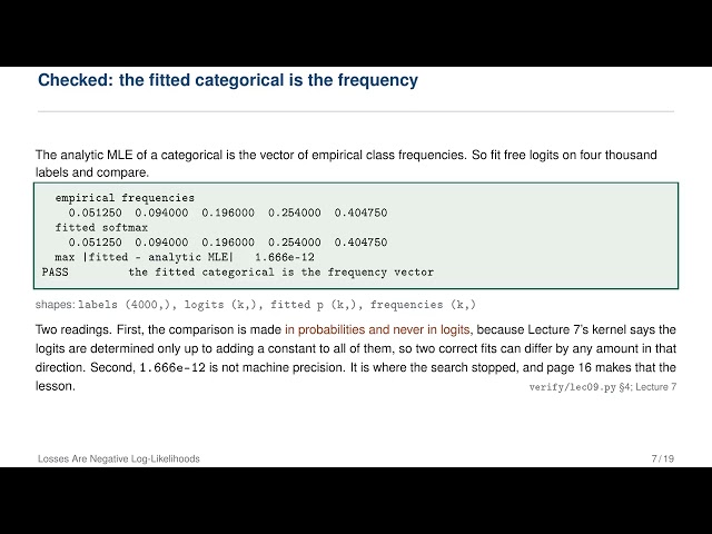 Machine Learning for Mathematicians | Lecture 9: Losses Are Negative Log-Likelihoods
