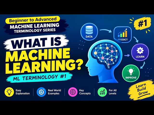 What is Machine Learning? | Machine Learning Basics Explained for Beginners | ML Terminology #1