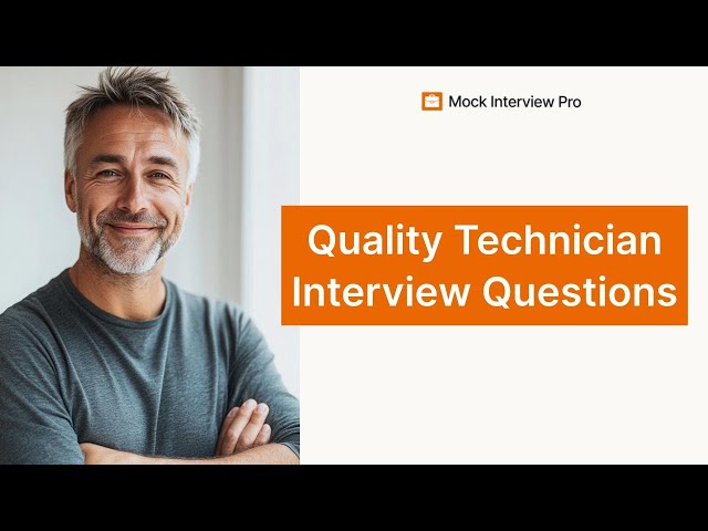 Quality Technician Interview Questions | Best Answers and Tips