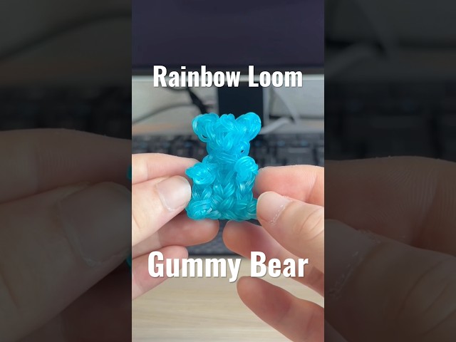 Let’s Make a Rainbow Loom Gummy Bear 🧸 | Original Design #rainbowloom #gummybear #fyp