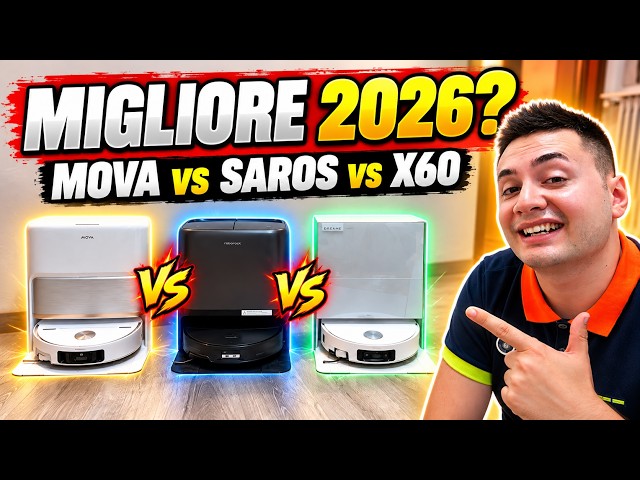 The BEST Robot Vacuum of 2026? DREAME X60 vs ROBOROCK SAROS 20 NEO vs MOVA V70