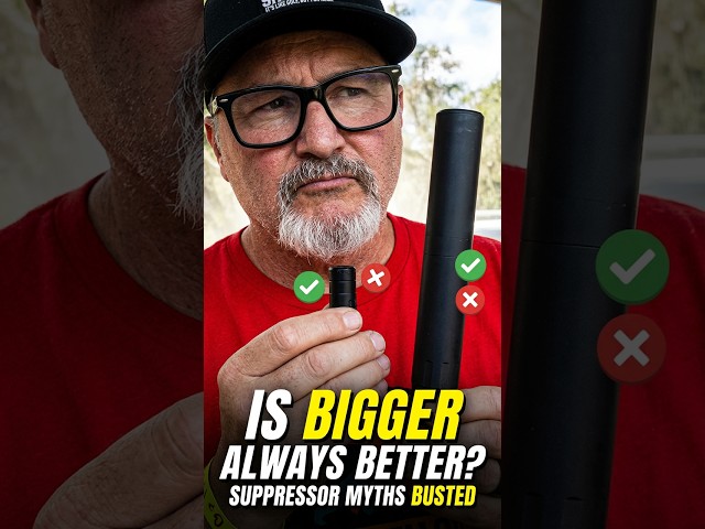 Is bigger always better for suppressors? #firearms #suppressor #outdoors #shorts