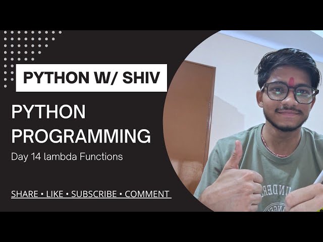 Lambda function map(), filter(), sorted()in python programming 🐍