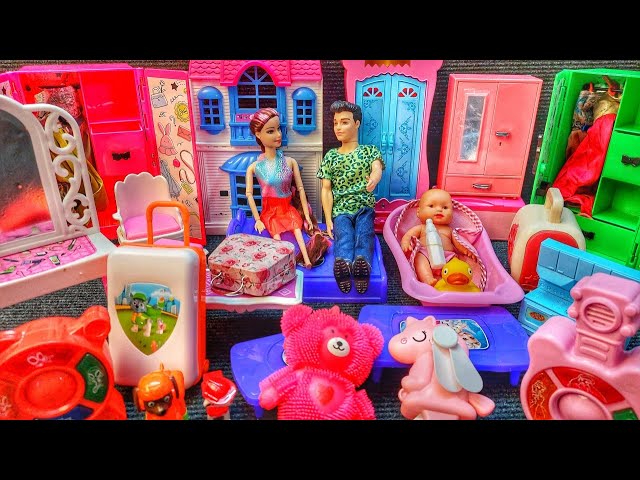 10 Minutes Satisfying Unboxing Of Barbie Princess Wardrobe with Musical Phone Review ASMR