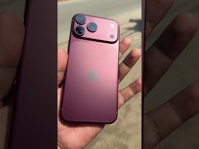 iPhone 18 Pro First Look 👀 First iPhone 18 Pro Unboxing #iphone18pro Burgundy iPhone🔥 @abhitechy