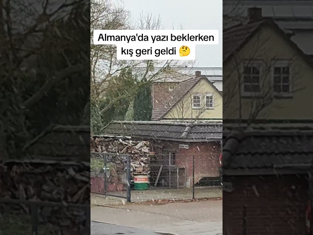 Almanya'ya kış geri geldi. #germany #turkey