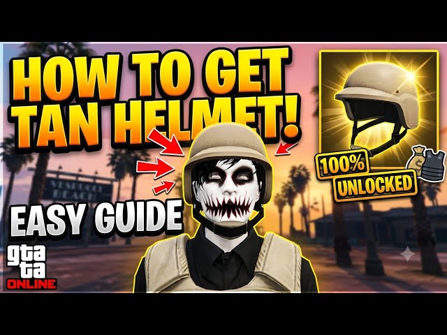 *UPDATED* How To Get Tan Bulletproof Helmet GTA 5 Online!