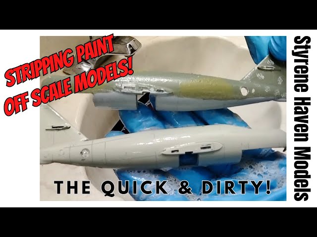 How To Strip Paint Off Scale Plastic Models Made Simple Using Household Items!  Won't Damage Plastic
