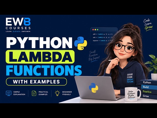 Python Lambda Functions Explained with Examples | Python Tutorial for Beginners