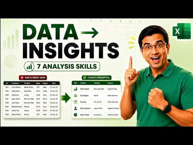 What Can You Actually Do With Data? 7 Data Analysis Skills You Need in Excel