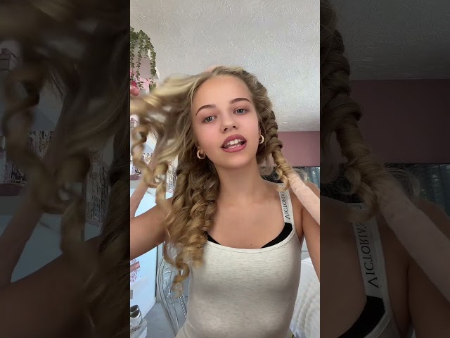 curls are popping omg #viral #grwm #xyzbca #heatlesscurls #hair #fyp
