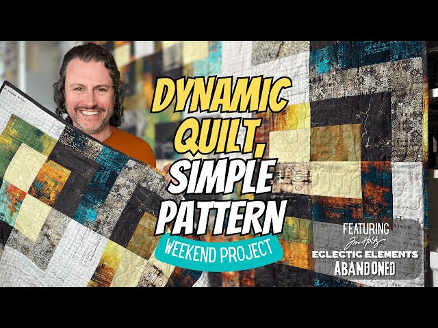 Hyde Park Quilt Kit Using Tim Holtz Abandoned Fabric (Full Tutorial!)