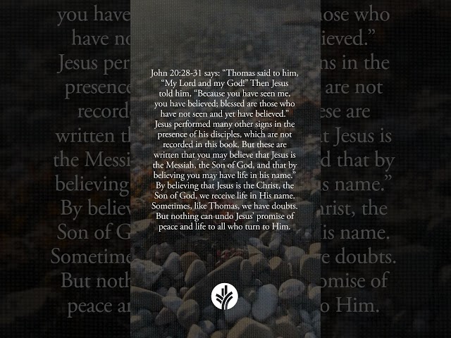 Blessed Are Those Who Believe Without Seeing