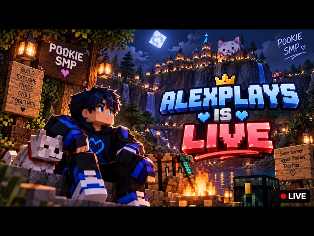 🔴 Back on POOKIE SMP... What Should I Build Next? 👀 | Minecraft LIVE