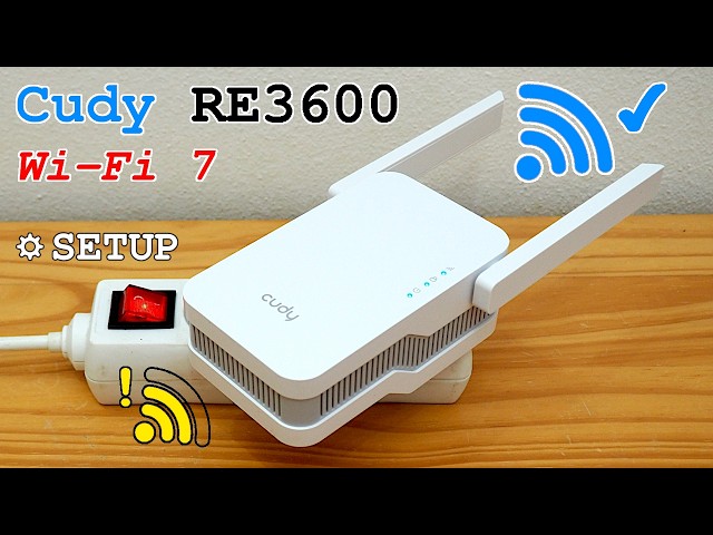 Cudy RE3600 Wi-Fi 7 extender dual band • Unboxing, installation, configuration and test