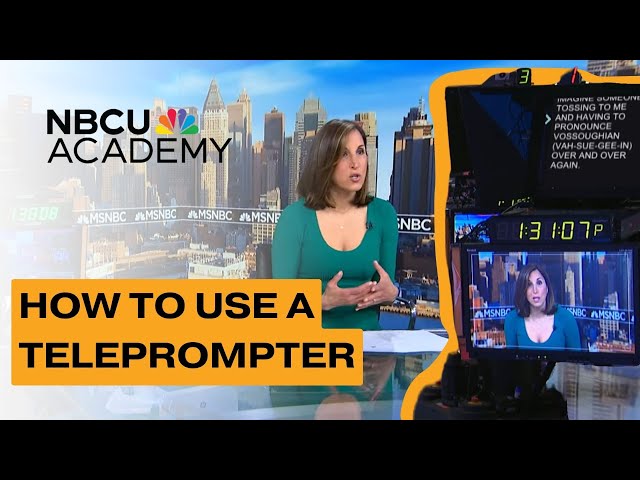 Anchoring and Teleprompters 101