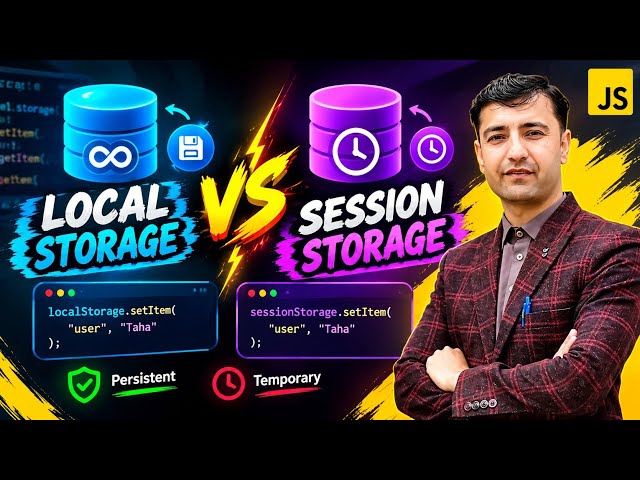 Local Storage vs Session Storage in JavaScript 🔥 | Difference, Benefits & Practical Example