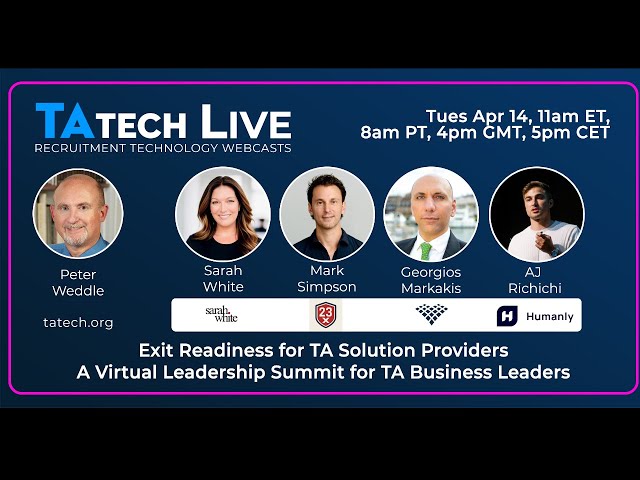 TAtech Live - Exit Readiness for TA Solution Providers