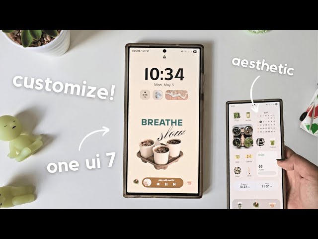 how to make your samsung phone aesthetic for free! | one UI 7