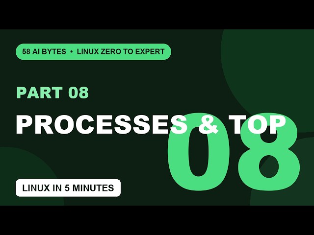 Processes & Monitoring: top, kill, df & free (Part 8)