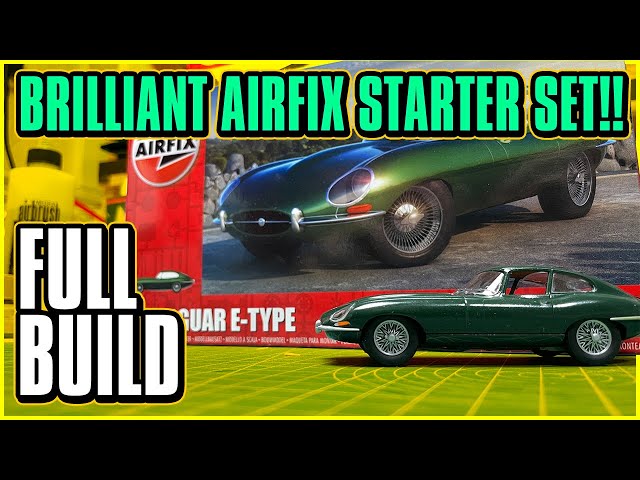 Airfix E-Type Jaguar Starter Set - Brand New for 2022 Full Build !!