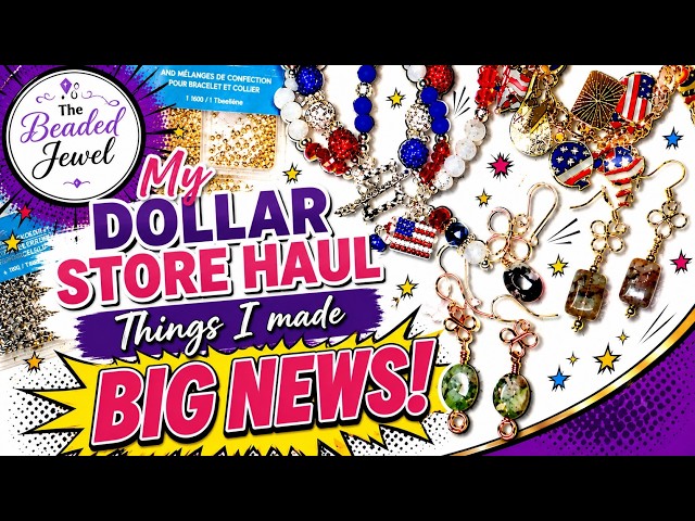 Bead Haul + Jewelry Creations + Exciting News!