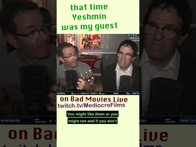 when yeshmin was on bad movies live ðĪ
