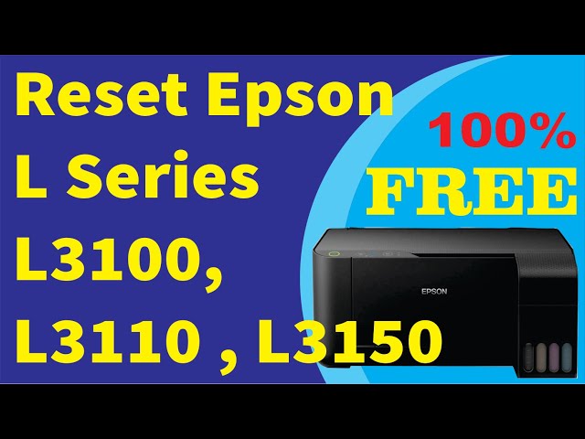 How to Reset Epson L3110 Printer |Epson L3110 Reset Kaise Kare ! L3110 Epson Printer Reset #epson