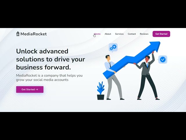 Media Rocket Creative Business Website Made Using html Css Js Bootstrap