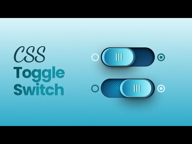 CSS Toggle Switch | Skeuomorphic CSS