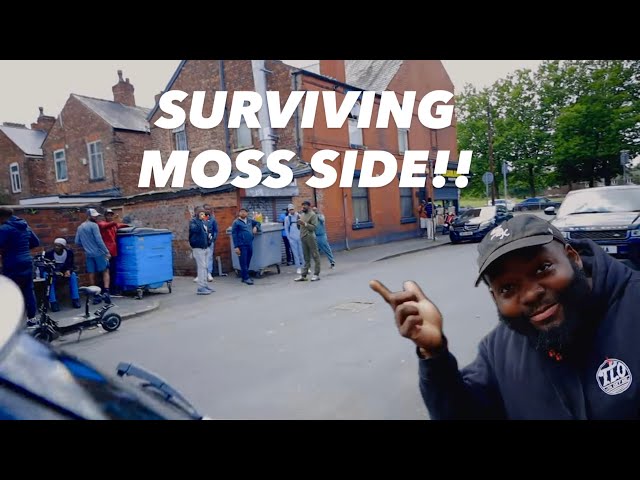 TENSED MOMENT IN MOSS SIDE MANCHESTER! THE MANDEM HAD WORDS FOR ME!