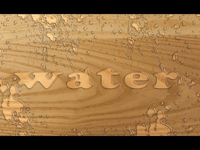 how to create a WATER text and LOGO effect in photoshop