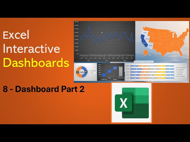 Excel Interactive Dashboards | 8 - Dashboard Part 2