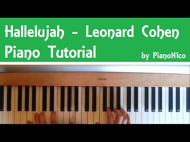 How to play Hallelujah by Leonard Cohen on Piano - Tutorial [HD]