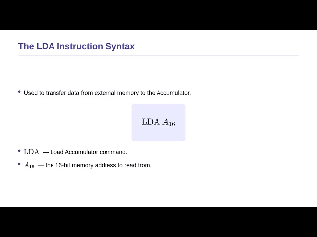 Microprocessor - Data Transfer Instructions