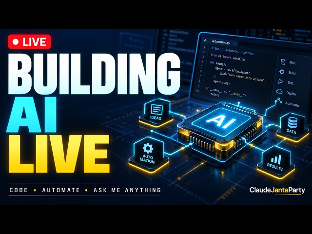 BUILDING AI AUTOMATION LIVE 🔴 Code + Chat + PS5 Later #buildinpublic #ai #livecoding