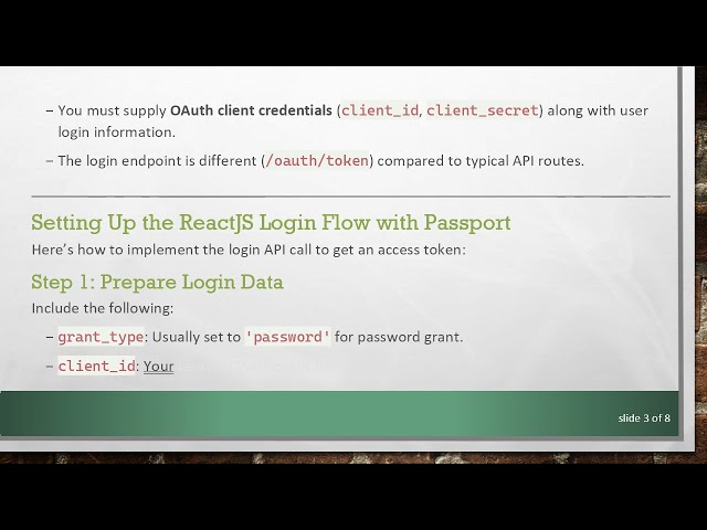 How to Implement API Authentication in ReactJS Using Laravel Passport