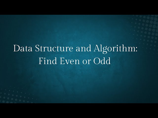 Find even or odd