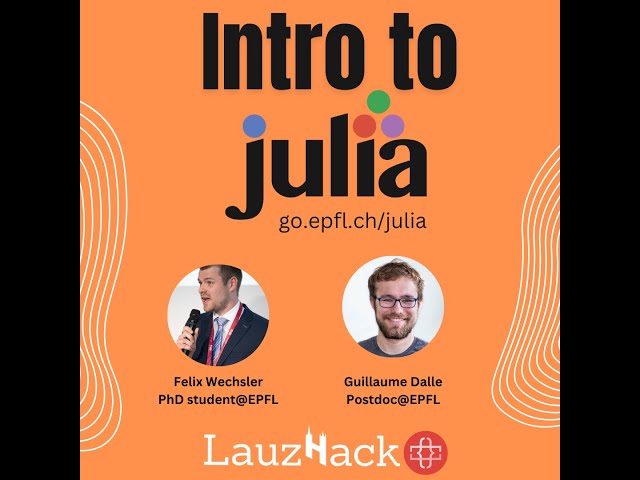 Intro to the Julia Programming Language