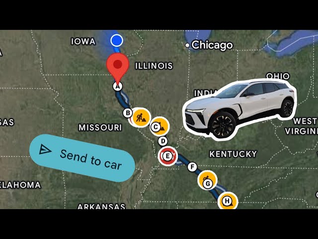 EV Route Planning with Google Maps