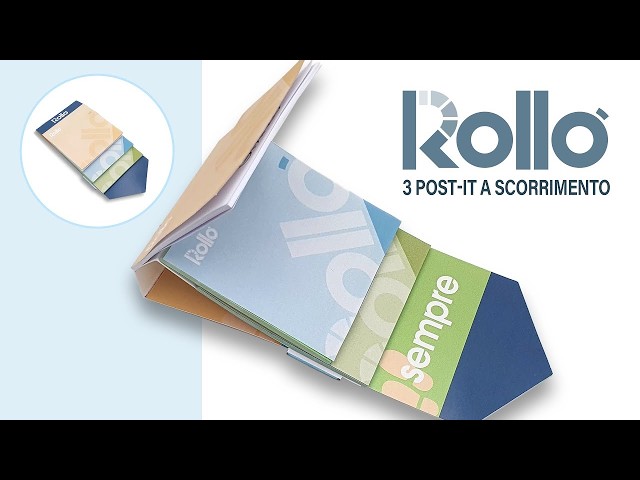 Rollò, brand reminder: 3 post-it a scorrimento - Produzione diretta Proramillenote