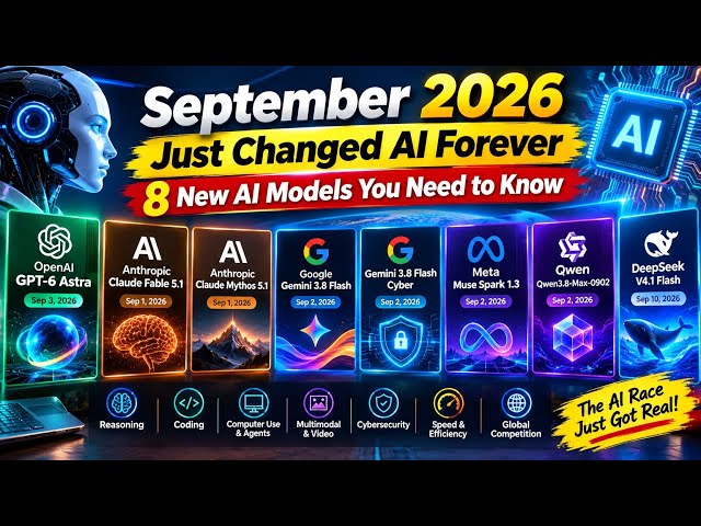 September 2026 Just Changed AI Forever 8New Ai Models You Need to know 
