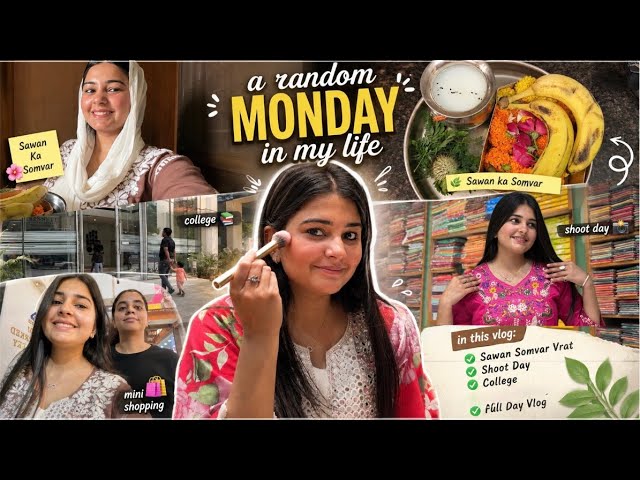 Fasting, College & A Shoot All in ONE DAY?! 😭 | Monday Vlog
