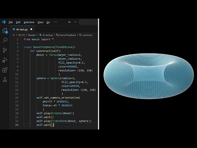 AI codes an animation using my voice