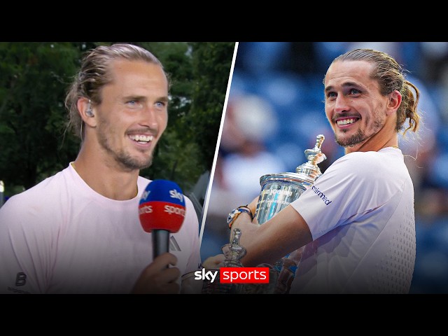 ‘I FORGOT about the score!’ 🤣 | Alexander Zverev on not realising he’d won the US Open