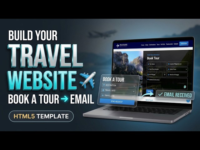 ✈️ Travel Booking Website | Working Tour Booking Form Demo | Travelite