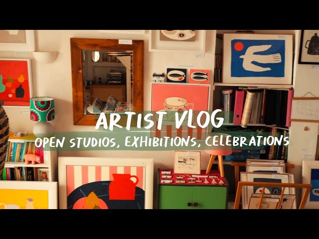ARTIST STUDIO VLOG | Open studios, art exhibitions and celebrations | Cornwall